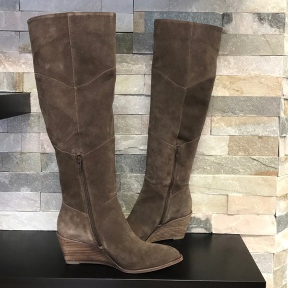 1.State Kern Knee High Low Wedge Pointed Toe Boot - Picture 5 of 14